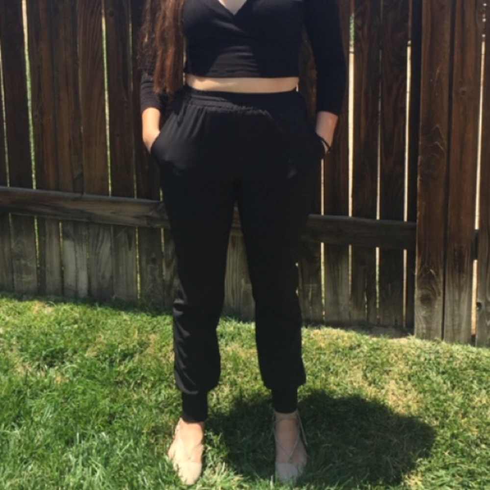 Black joggers